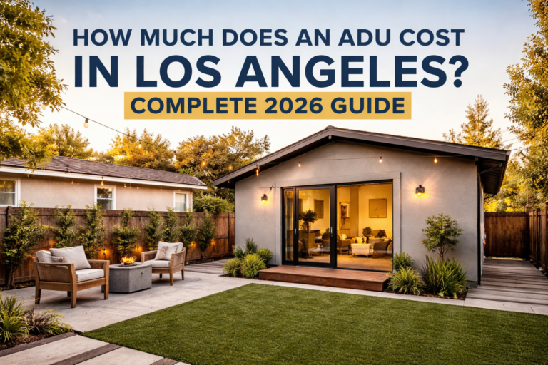 How Much Does an ADU Cost in Los Angeles? Complete 2026 Guide